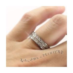 指輪 幅広 エタニティリング リング プラチナ900 pt900 ダイヤモンド 0.3ct レディース ジュエリー アクセサリーの画像