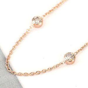 ステーションブレスレット ダイヤモンド 0.5ct k18ゴールド 18金