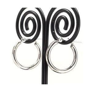 フープピアス pt900 プラチナ900 パイプ 輪 2mm 15mm レディース ジュエリー アクセサリーの画像