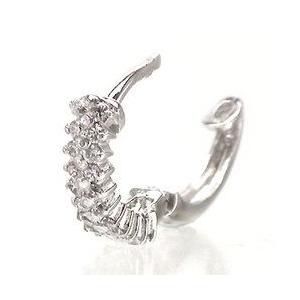 ダイヤ ピアス 中折式 ピアス 18金 ダイヤモンド 0.3ct k18ゴールド k18 18kレディース アクセサリーの画像