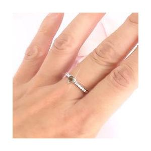 指輪 スモーキークオーツ ダイヤモンド ハート リング プラチナ900 pt900 一粒 ハートシェイプ ピンキーリング レディースの画像