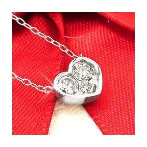ハートトリロジー スリーピース ダイヤモンド ネックレス ペンダント k18ゴールド k18 18kレディースの画像
