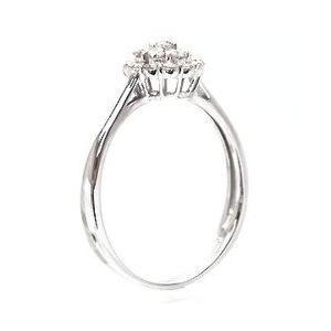 指輪 ダイヤモンド リング フラワー ダイヤ 0.3ct パヴェ リング プラチナ900 pt900 レディース ジュエリー アクセサリーの画像