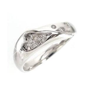 指輪 ダイヤモンド リング ハート ダイヤ 0.13ct k18ゴールド 18金 レディース ジュエリー アクセサリーの画像