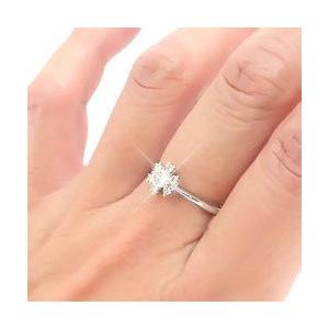 指輪 ダイヤモンド リング フラワー ダイヤ 0.27ct 花 k18ゴールド 18金 レディース ジュエリー アクセサリーの画像