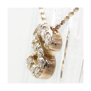 ダイヤモンド イニシャル ネックレス S ダイヤモンド k18ゴールド ネーム 18金 レディース ジュエリー アクセサリーの画像