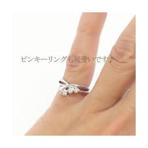 指輪 ダイヤモンド リング トリロジー スリーストーン ダイヤモンド 0.3ct k18ゴールド 18金 レディース アクセサリーの画像
