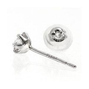 片耳ピアス ソリティア 一粒ダイヤ ピアス プラチナ900 pt900 ダイヤモンド 0.15ct メンズ レディース アクセサリーの画像