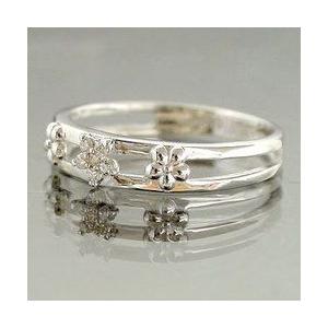 指輪 ピンキーリング ｋ10ホワイトゴールド ダイヤモンド 0.03ct 小指用 リング 1号〜 レディース アクセサリーの画像