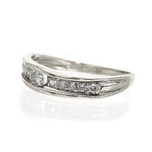 指輪 ダイヤモンド リング ダイヤモンド 0.25ct プラチナ900 pt900 ピンキー リング レディース ジュエリー アクセサリーの画像
