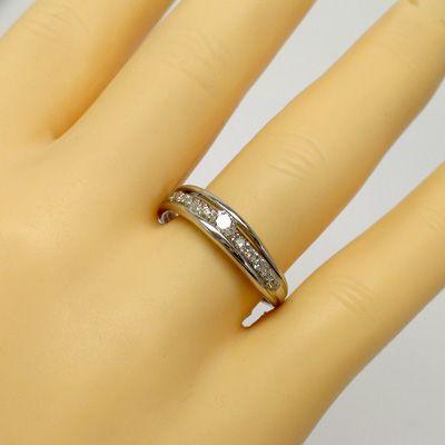 指輪 ダイヤモンド リング ダイヤモンド 0.25ct プラチナ900 pt900 ピンキー リング レディース ジュエリー アクセサリーの画像
