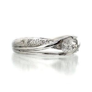 指輪 ダイヤモンド リング ピンキーリング ダイヤモンド 0.25ct プラチナ900 pt900 レディース ジュエリー アクセサリーの画像