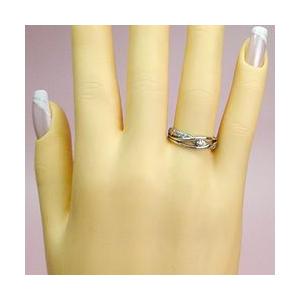 指輪 ピンキーリング ダイヤモンド リング 0.25ct k18ゴールド 18金 レディース ジュエリー アクセサリーの画像