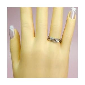 指輪 ピンキーリング ダイヤモンド リング 0.25ct ｋ18ゴールド 18金 レディース ジュエリー アクセサリーの画像