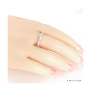 指輪 ダイヤモンド リング 0.5ct プラチナ900 pt900 ハーフエタニティリング レディース ジュエリー アクセサリーの画像
