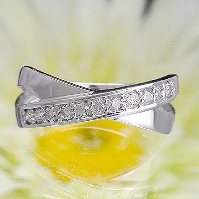 指輪 ダイヤリング ダイヤモンド 0.2ct キスマーク プラチナ900 pt900 レディース ジュエリー アクセサリーの画像