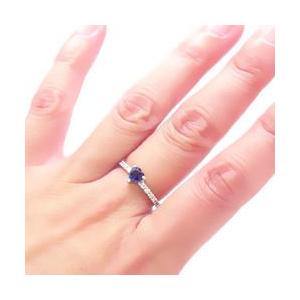 指輪 アイオライト ダイヤモンド 0.25ct プラチナ900 エタニティ リング pt900 レディース ジュエリー アクセサリーの画像