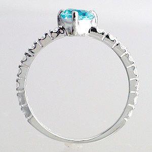 指輪 ブルートパーズ ダイヤ 0.25ct エタニティリング プラチナ900 pt900 レディース ジュエリー アクセサリーの画像