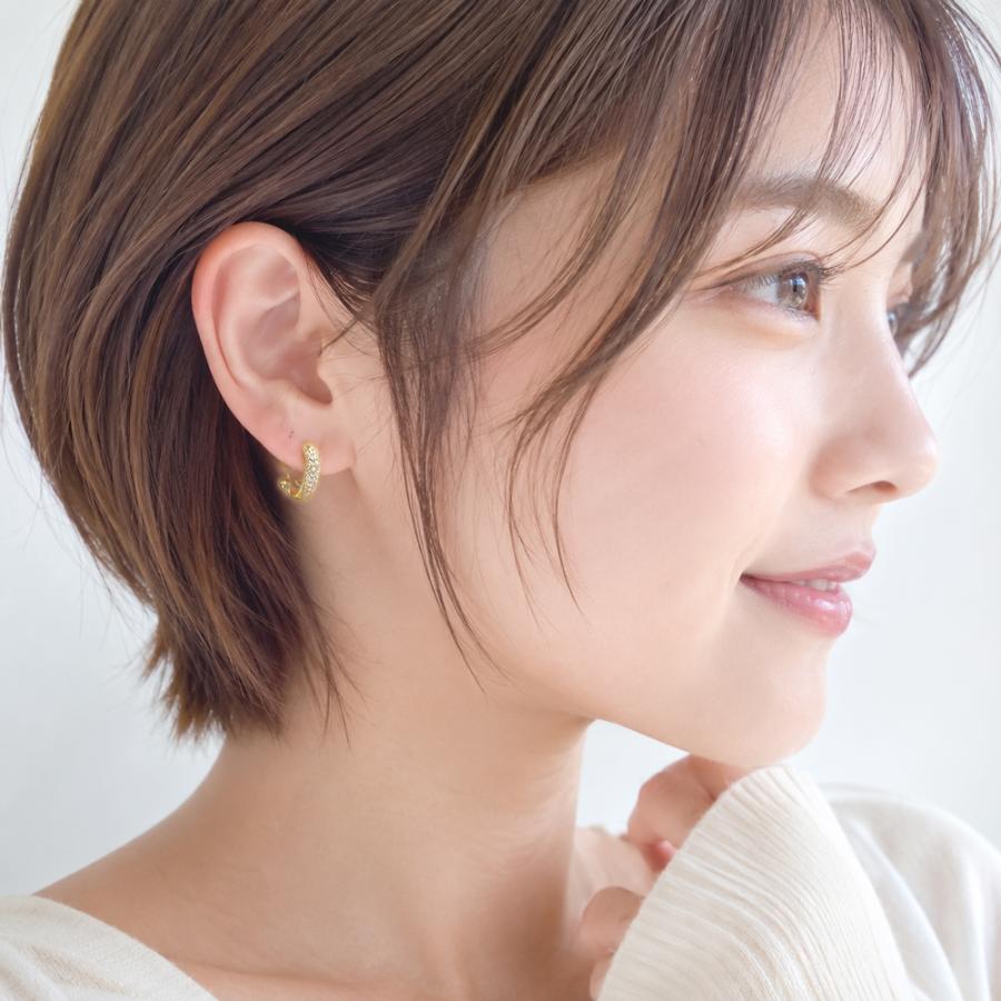 パヴェ ダイヤ イヤリング ダイヤモンド パヴェセッティング クリップ