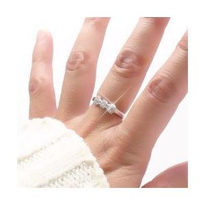 指輪 ダイヤモンド リング リボン リング ダイヤモンド 0.2ct パヴェ k18ゴールド 18金 レディース アクセサリーの画像