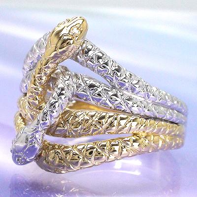 指輪 蛇 ヘビ スネーク リング ホワイトゴールドk18 k18 指輪 蛇 ヘビ スネーク リング ホワイトゴールドk18 k18