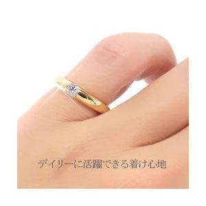 指輪 一粒ダイヤモンド リング ソリティア ピンキーリング k18ゴールド 18金 レディース ジュエリー アクセサリーの画像