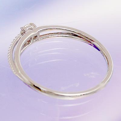 指輪 一粒ダイヤモンド 0.1ct ソリティア プラチナ900 pt900 レディース ジュエリー アクセサリーの画像