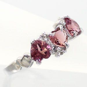 指輪 ピンクトルマリン リング ハート ダイヤモンド プラチナ900 pt900 レディース ジュエリー アクセサリーの画像