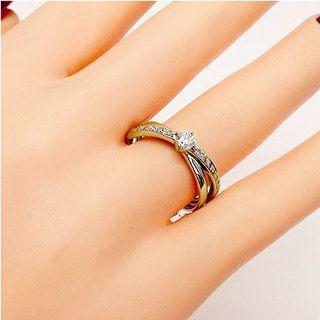 指輪 ダイヤモンド リング キスマーク リング ダイヤモンド 0.2ct k18ゴールド 18金 レディース アクセサリーの画像