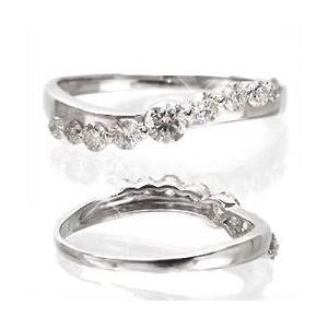 指輪 ダイヤモンド リング プラチナ900 pt900 ダイヤモンド 0.5ct ネイキッドセッティング レディース アクセサリーの画像