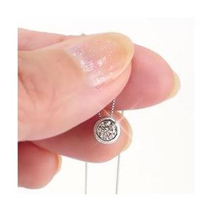 一粒 ソリティア ダイヤ ネックレス ペンダント 0.3ct フクリン 伏せ込み プラチナ900 pt900 レディースの画像