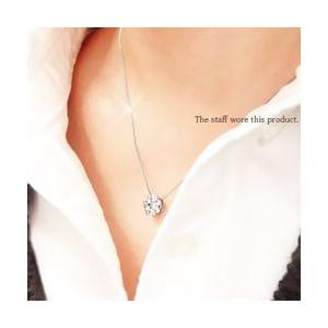 ハート フラワー ダイヤモンド ネックレス ペンダント 0.5ct プラチナ900 pt900 ハート フラワー ペンダント レディース ジュエリー アクセサリーの画像