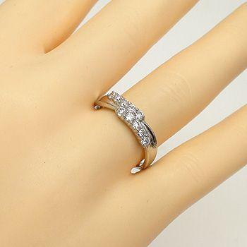 指輪 ダイヤモンド リング k18ゴールド 0.3ct テンダイヤモンド 18金 レディース ジュエリー アクセサリーの画像