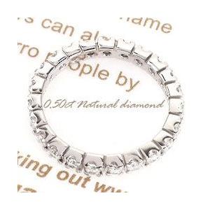 指輪 フルエタニティリング プラチナ900 pt900 ダイヤモンド リング 0.5ct レディース ジュエリー アクセサリーの画像