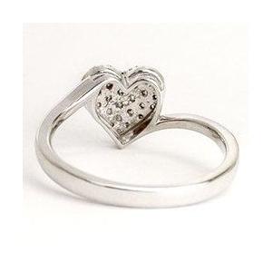 指輪 パヴェ ハート リング ダイヤリング ダイヤモンド 0.3ct プラチナ900 pt900 レディース アクセサリーの画像