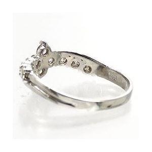 指輪 ダイヤモンド リング プラチナ900 pt900 0.5ct テンダイヤモンド フラワー レディース ジュエリー アクセサリーの画像