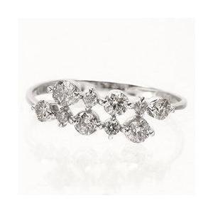 指輪 ダイヤモンド リング プラチナ900 pt900 0.5ct テンダイヤモンド レディース ジュエリー アクセサリーの画像