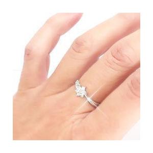 指輪 ダイヤモンド 0.2ct プラチナ900 pt900 リング テンダイヤモンド フラワー レディース ジュエリー アクセサリーの画像