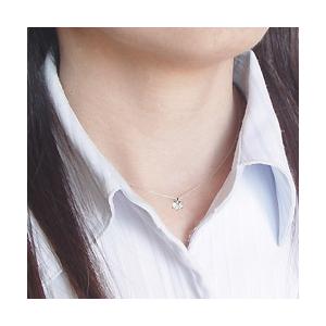 一粒 ソリティア ダイヤ 0.3ct ６本爪 ネックレス ペンダント ダイヤモンドk18ゴールド 18金 レディース アクセサリーの画像