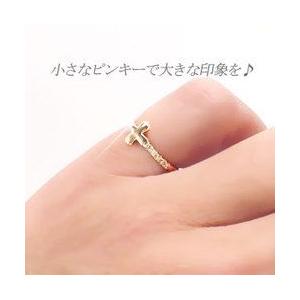 指輪 ピンキーリング ダイヤモンド ダイヤ リング 1号〜 k10ゴールド 10金 レディース ジュエリー アクセサリーの画像
