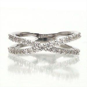 指輪 プラチナ900 pt900 ダイヤリング リング ダイヤモンド 0.27ct ピンキーリング ハーフエタニティリング レディースの画像