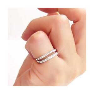 指輪 ピンキーリング ダイヤモンド リング 0.25ct 小指 k18ゴールド 18金 レディース ジュエリー アクセサリーの画像