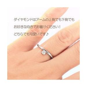 指輪 一粒 ダイヤリング ソリティア ダイヤモンド 0.1ct シンプル リング k18ゴールド 18金 レディース アクセサリーの画像