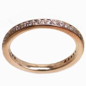 指輪 フルエタニティリング ダイヤモンド 0.32ct リング サイズ10号 ｋ18ピンクゴールド 18金 レディース アクセサリーの画像