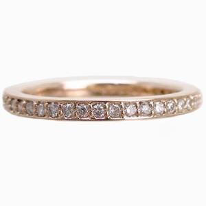 指輪 フルエタニティリング ダイヤモンド 0.35ct リング サイズ13号 ｋ18ピンクゴールド 18金 レディース アクセサリーの画像