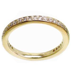 指輪 フルエタニティリング ダイヤモンド リング 0.36ct サイズ14号 ｋ18 イエローゴールド 18金 レディース アクセサリーの画像