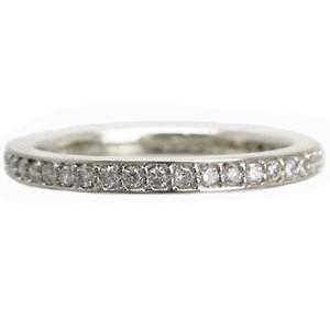 指輪 フルエタニティリング ダイヤモンド 0.32ct リング サイズ10号 ホワイトゴールドｋ18 18金 レディース アクセサリーの画像