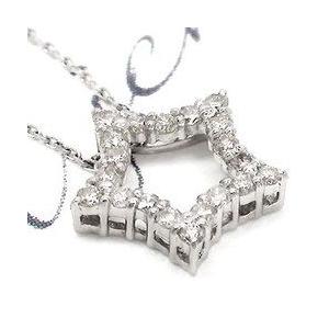 スター 星 ダイヤモンドネックレス 0.2ct k18ゴールド 18金 レディース ジュエリー アクセサリーの画像