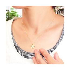 ダイヤモンド ネックレス ペンダント パヴェ スター 星 ダイヤモンド 0.25ct k18ゴールド 18金 レディース アクセサリーの画像