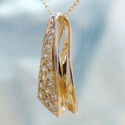 ダイヤモンド ネックレス ペンダント ダイヤ 0.17ct k18ゴールド 18金 レディース ジュエリー アクセサリーの画像